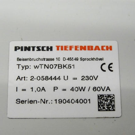 Pintsch Tiefenbach wTN07BK51 / 2-058444 / Niveauschalter / Neu - Maranos.de