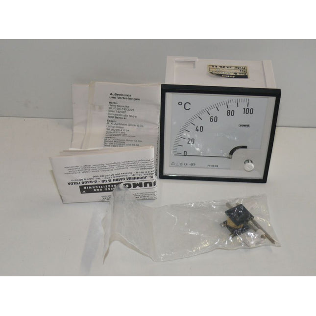 JUMO QAv-96 / 220V / 0-100C / Mess-Regler Drehspul-Anzeigeinstrument - Maranos.de