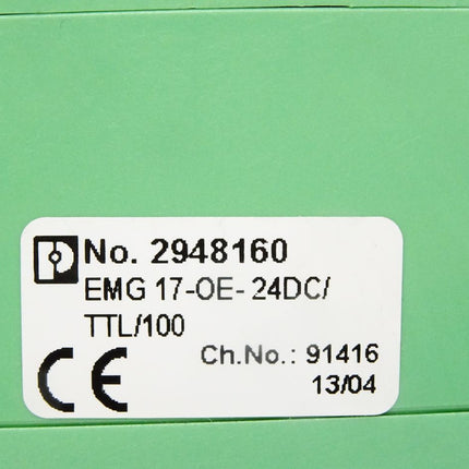 Phoenix Contact 2948160 EMG 17-OE-24DC/TTL/100 Solid-State-Relaismodul - Maranos.de