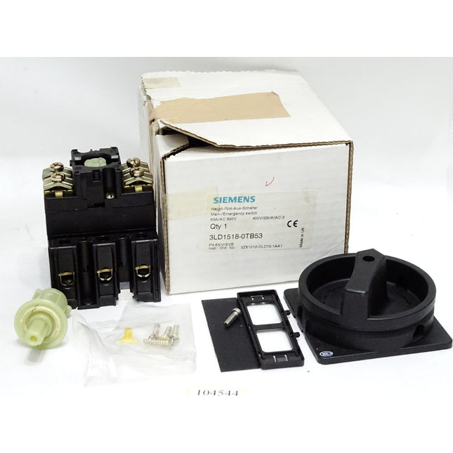 Siemens Haupt-/Not-Aus-Scahlter 3LD1518-0TB53 / Neu OVP - Maranos.de
