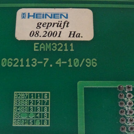 Heinen EAM3211 /17 Interface Kontrollplatine IND2040 / 062113-7.0-170 - Maranos.de