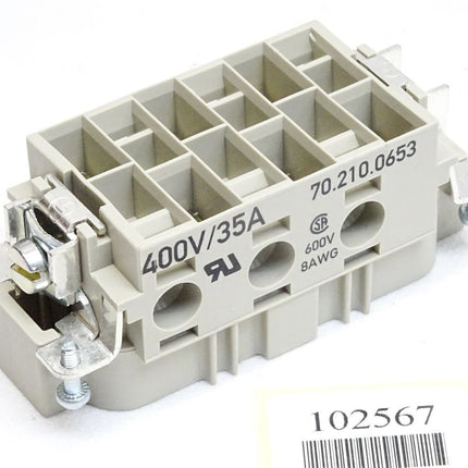 Wieland 70.210.0653 400V 35A Steckereinsatz  / Neu - Maranos.de