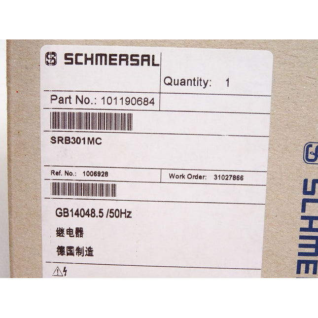 Schmersal Sicherheitsbaustein SRB301MC-24V 101190684 / Neuwertig OVP - Maranos.de