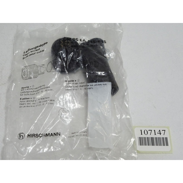 Hirschmann Leitungsdose CM 06 EA 14S-61S 932460-100 932 460-100 / Neu OVP - Maranos.de