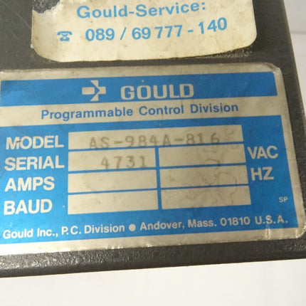 Gould AS-P930-104 / AS-984A-816 PC 0984 Rack - Maranos.de