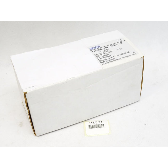 Wika Transducer WU-10 WU-10-1...30bar WU-10-A-B**-71-ZBGM4ZZ-ZZZ / Neu OVP - Maranos.de