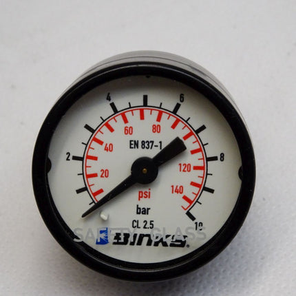 Binks Manometer  0...10bar/140psi / Neuwertig - Maranos.de