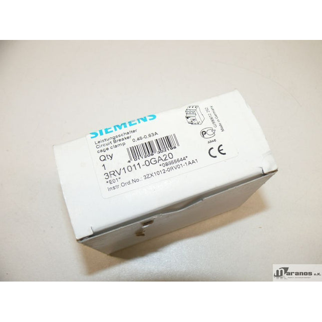 NEU-OVP Siemens 3RV1011-0GA20 Leistungsschalter 3RV1 011-0GA20 - Maranos.de