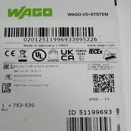 Wago 753-530 8-Kanal-Digitalausgang / Neu OVP versiegelt - Maranos.de