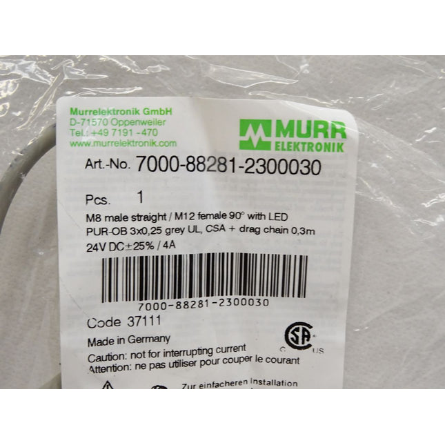 Murr Elektronik Kabel 7000-88281-2300030 / Neu OVP - Maranos.de