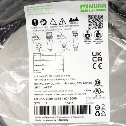 Murr Elektronik 7000-40581-6312000 / Neu OVP - Maranos.de