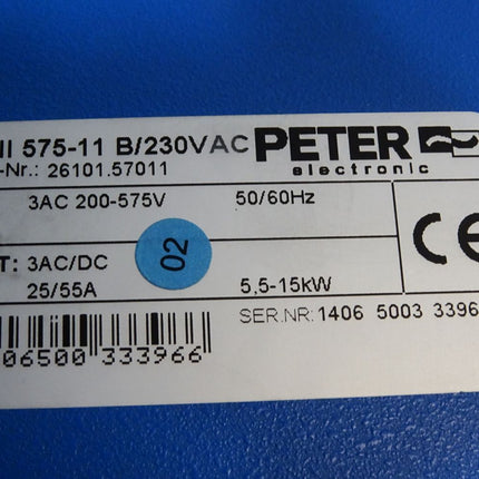 Peter electronic VCII 575-11 B/230VAC 26101.57011  5.5-15kW Motorstart- Bremskombinationen versi comb - Maranos.de