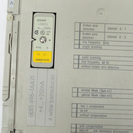 Siemens 6ES5460-4UA12 Simatic S5 6ES5 460-4UA12 E:04 - Maranos.de