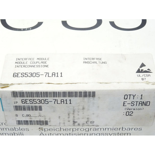 Siemens Simatic S5 6ES5305-7LA11 / Neu OVP - Maranos.de