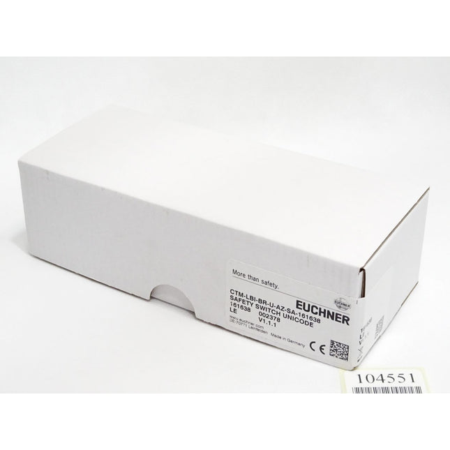 Euchner Transpondercodierter Sicherheitsschalter CTM-LBI-BR-U-AZ-SA-161638 161638 / Neu OVP versiegelt - Maranos.de