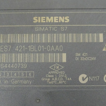 Siemens 6ES7421-1BL01-0AA0 Simatic S7 6ES7 421-1BL01-0AA0 E:01 - Maranos.de