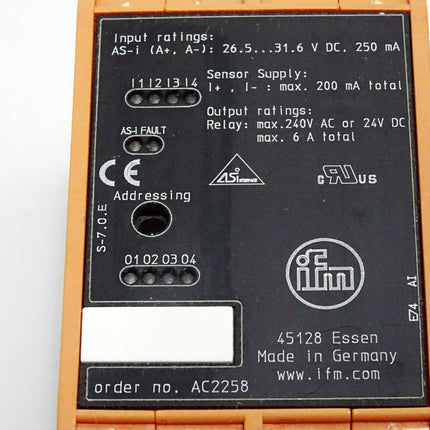 Ifm electronic AC2258 AS-Interface Schaltschrankmodul - Maranos.de