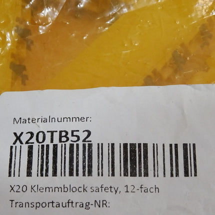 B&R X20TB52 X20 TB 52 Feldklemme/ Preis pro Klemme / Neu - Maranos.de