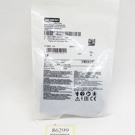 Siemens 3SU1900-0AH10-0AA0 Schildträger / Inhalt : 10 Stück / Neu OVP versiegelt - Maranos.de
