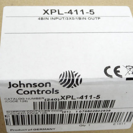 Johnson Controls XPL-411-5 / Neu OVP versiegelt - Maranos.de