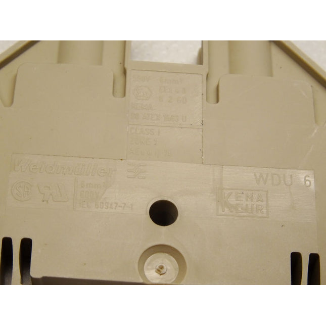 Weidmüller Durchgangs-Reihenklemme 1020200000 WDU6 / Inhalt:24 Stück / Neu - Maranos.de