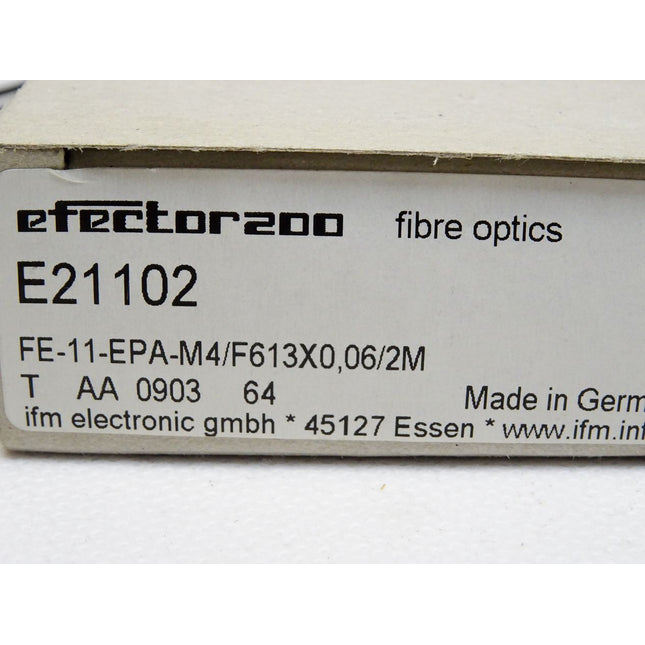 Ifm Efector200 Fibre optics Lichtwellenleiter Einweglichtschranke E21102 FE-11-EPA-M4/F613X0,06/2M / Neu - Maranos.de