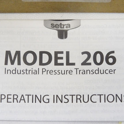 Ingersoll Rand 70470380 / 206 Industrial Pressure Transducer 1000psig / 206120-08-IRC / Neu OVP - Maranos.de