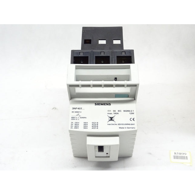 Siemens 3NP4075-0FE01 E:02 / Sicherungslasttrennschalter / Neu OVP - Maranos.de