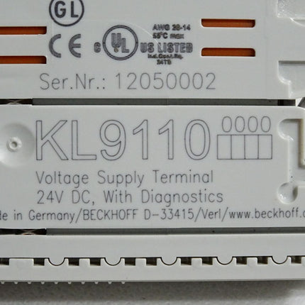 Beckhoff KL9110 Einspeiseklemme - Maranos.de
