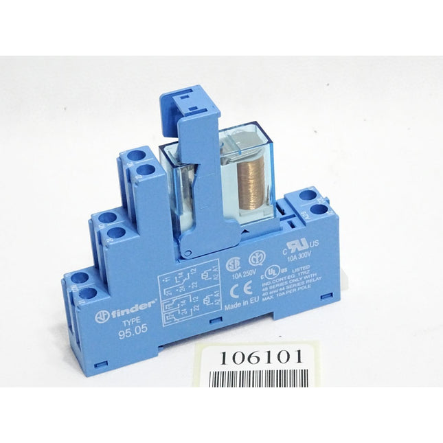 Finder Sockel 95.05 mit Relais 40.61 16A 250VAC 24VDC / Unbenutzt - Maranos.de