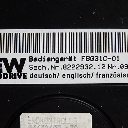 SEW Eurodrive Bediengerät FBG31C-01 8222932.12 - Maranos.de