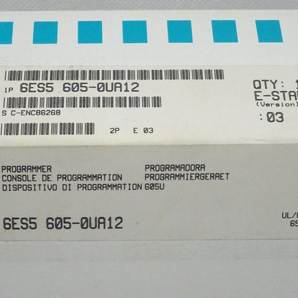 Siemens 6ES5605-0UA12 Programmiergerät 6ES5 605-0UA12 E03 NEU-Versiegelt - Maranos.de