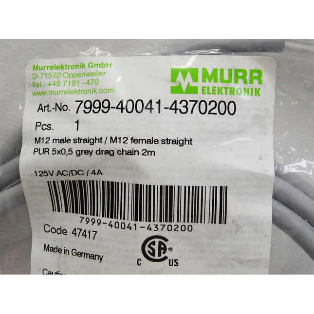 Murr Elektronik Kabel 7999-40041-4370200 / Neu OVP - Maranos.de