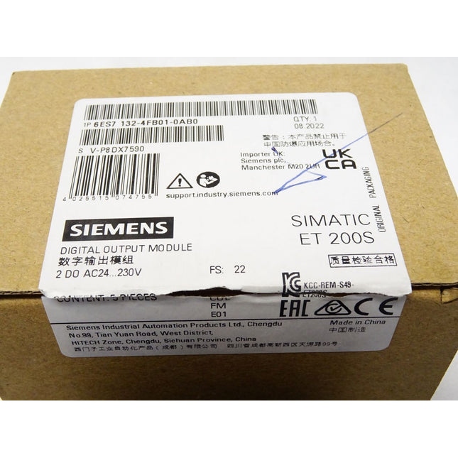 Siemens ET200S 6ES7132-4FB01-0AB0 6ES7 132-4FB01-0AB0 Inhalt:4 Stück / Neu OVP - Maranos.de