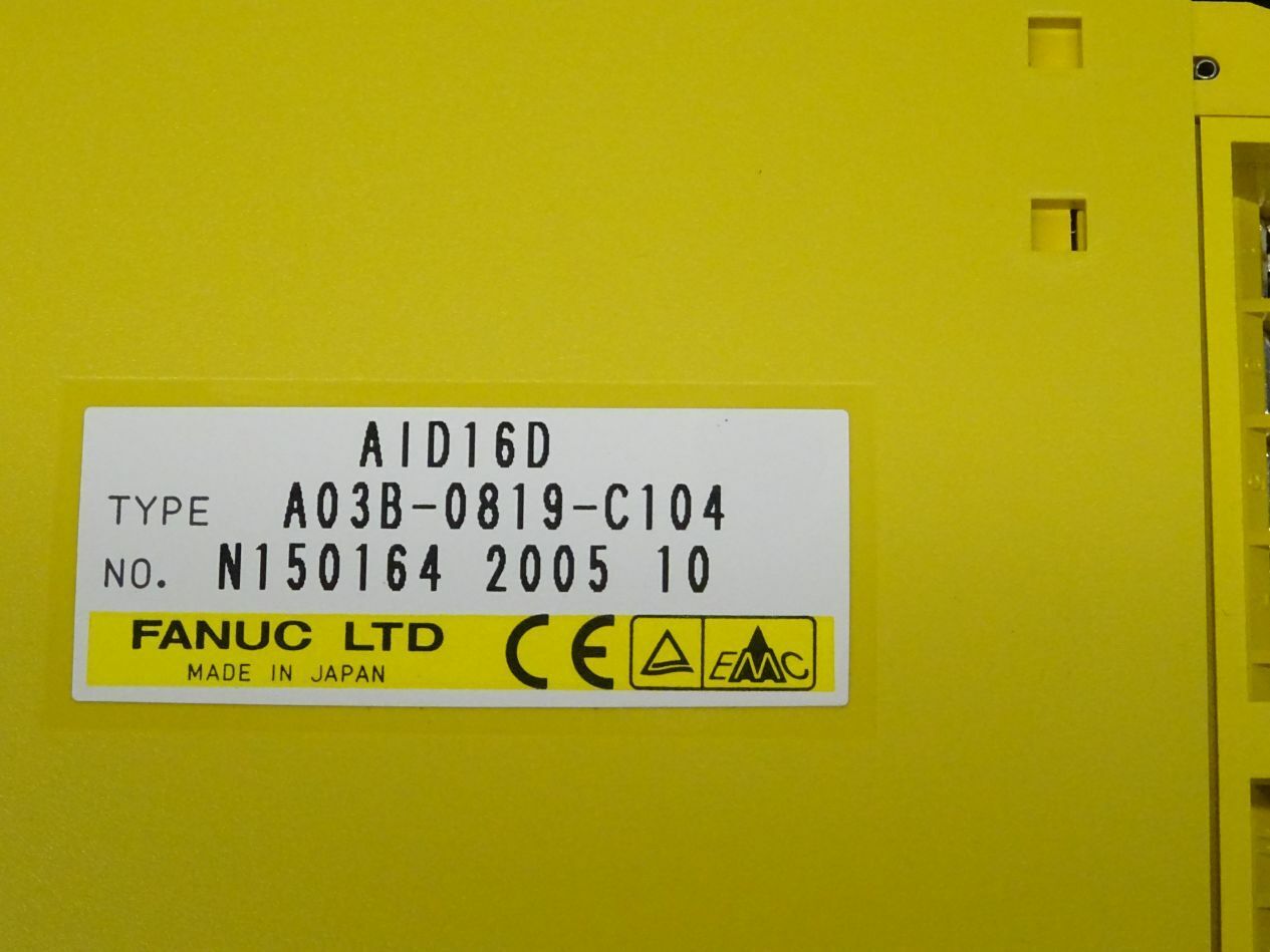 Modulo I/O FANUC A03B-0819-C104#D AID16D 16PT 24VDC Usato Buone Condizioni - Foto 2