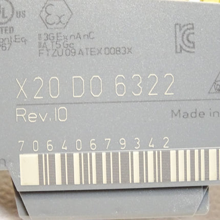 B&R X20DO6322 X20 DO 6322 Rev.I0 Digitales Ausgangsmodul 6 Ausgänge - Maranos.de