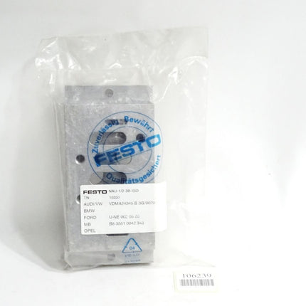 Festo 10337 NAU-1/2-3B-ISO Einzelanschlussplatte / Neu OVP - Maranos.de