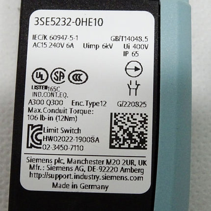 Siemens 3SE5232-0HE10 Positionsschalter / Unbenutzt - Maranos.de