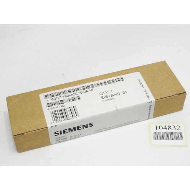Siemens 6ES7193-4CC70-0AA0 6ES7 193-4CC70-0AA0 / Neu OVP versiegelt - Maranos.de