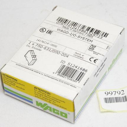 Wago Inkremental-Encoder 750-631 / 000-004 / Neu OVP versiegelt - Maranos.de