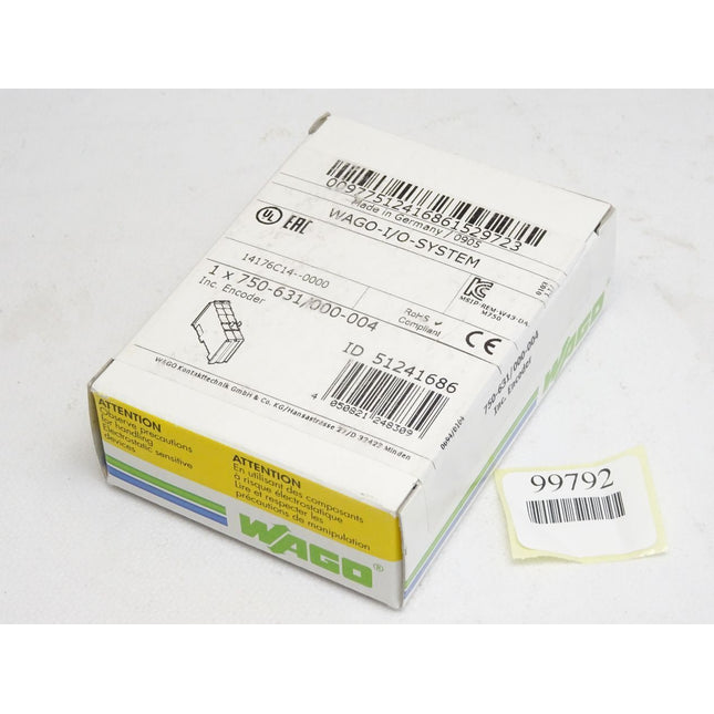 Wago Inkremental-Encoder 750-631 / 000-004 / Neu OVP versiegelt - Maranos.de
