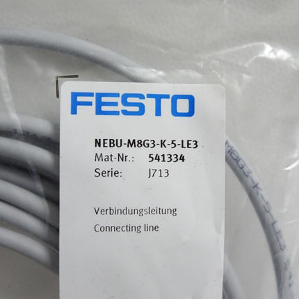Festo 541334 Verbindungsleitung NEBU-M8G3-K-5-LE3 / Neu OVP - Maranos.de