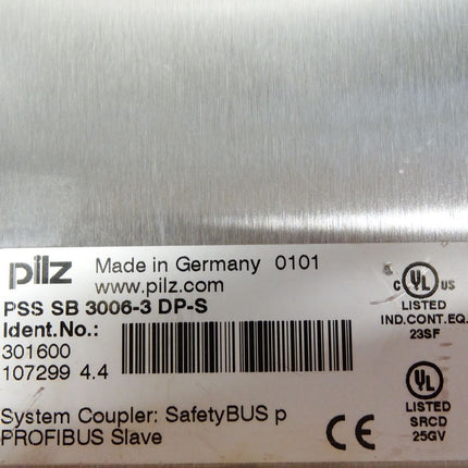 Pilz PSS SB 3006-3 DP-S / 301600 / System Coupler SafetyBus p - Maranos.de