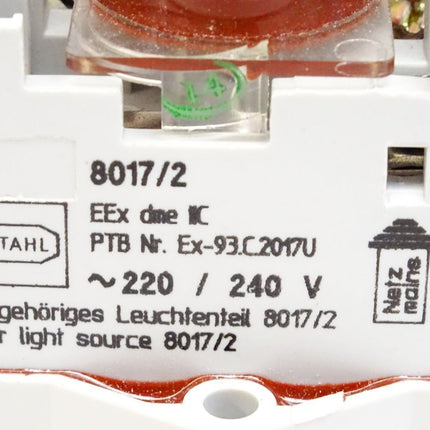 Stahl 8017/2 Leuchtmelder rot - Maranos.de