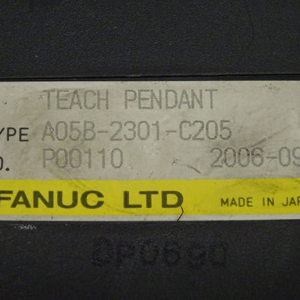 Fanuc LTD Teach Pendant A05B-2301-C205 Panel - Maranos.de