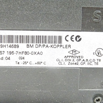 Siemens Simatic 6ES7195-7HF80-0XA0 / 6ES7 195-7HF80-0XA0 - Maranos.de