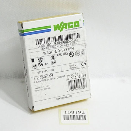 Wago 750-504 4-Kanal-Digitalausgang / Neu OVP versiegelt - Maranos.de