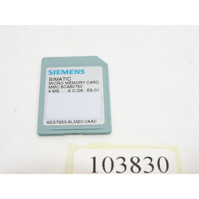 Siemens Micro Memory Card 4MB 6ES7953-8LM20-0AA0 6ES7 953-8LM20-0AA0 - Maranos.de