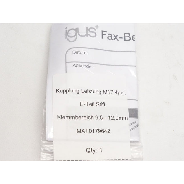 Kupplung Leistung M17 4-polig / E-Teil Stift / MAT0179642 / Neu OVP - Maranos.de