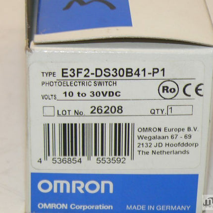 NEU-OVP Omron E3F2-DS30B41-P1 Reflexions-Lichttaster Sensor 10-30VDC - Maranos.de